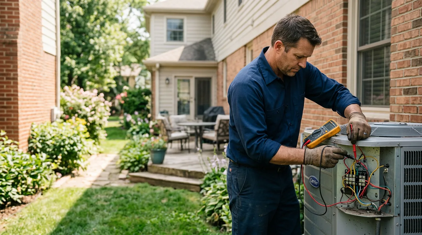 HVAC technician working near Calypso, NC